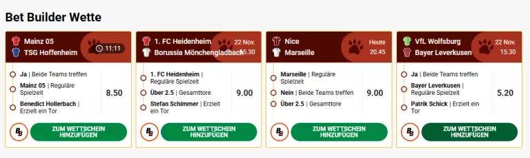 leovegas betbuilder wetten